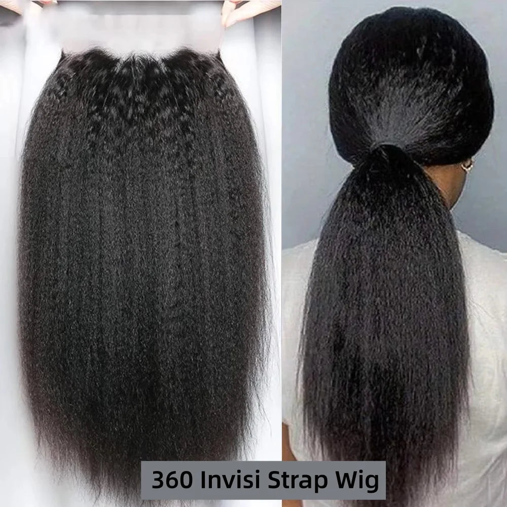 Havren Full Lace Glueless Wig Kinky Straight Vpart Human Hair