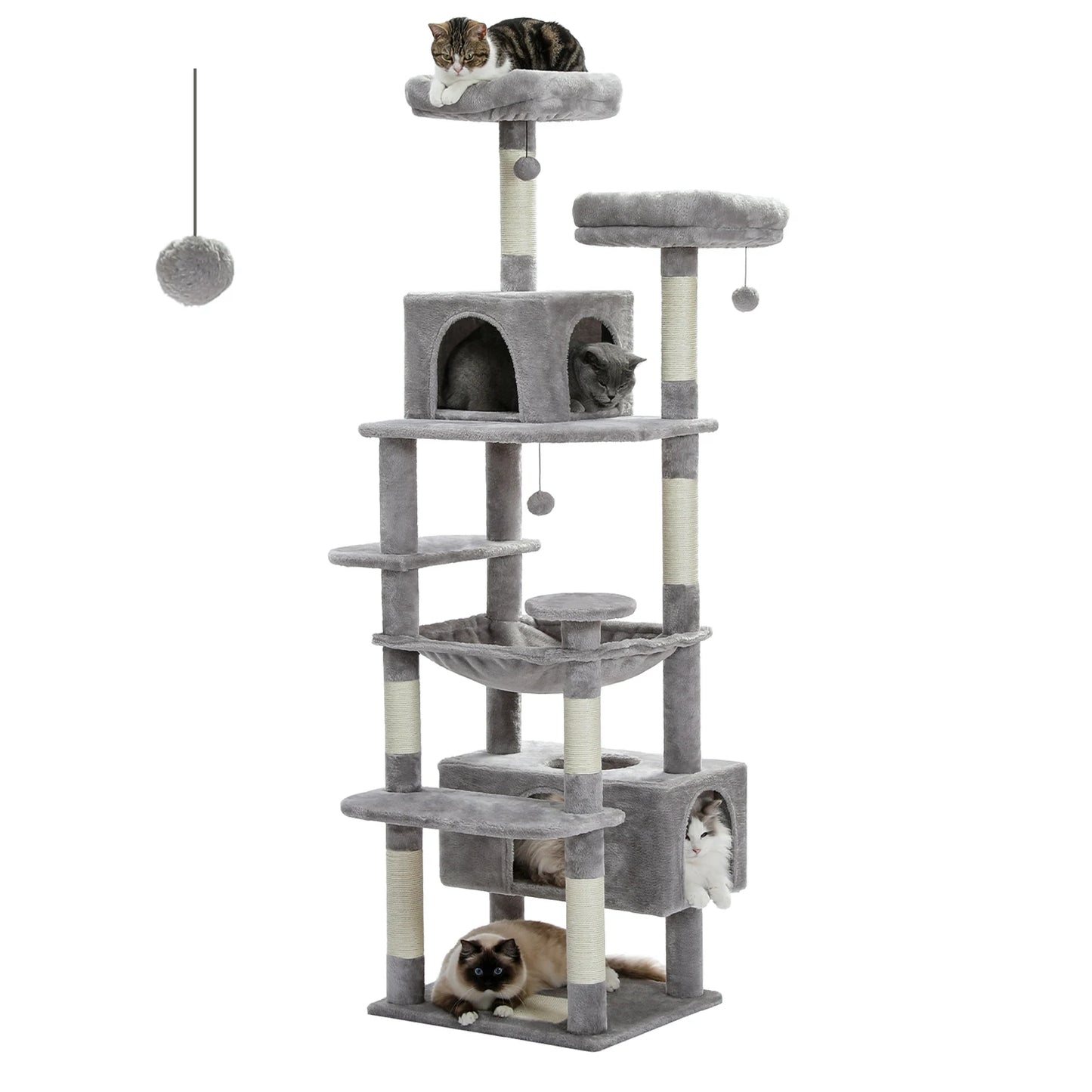 PAWZ Road Large Cat Tree Tower With Sisal Scratching Posts