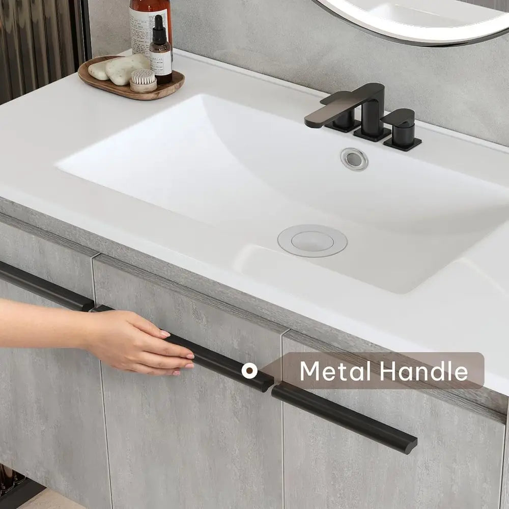 Floating Vanity Bathroom With Sink Combo Wall Mounted Modern Vanity