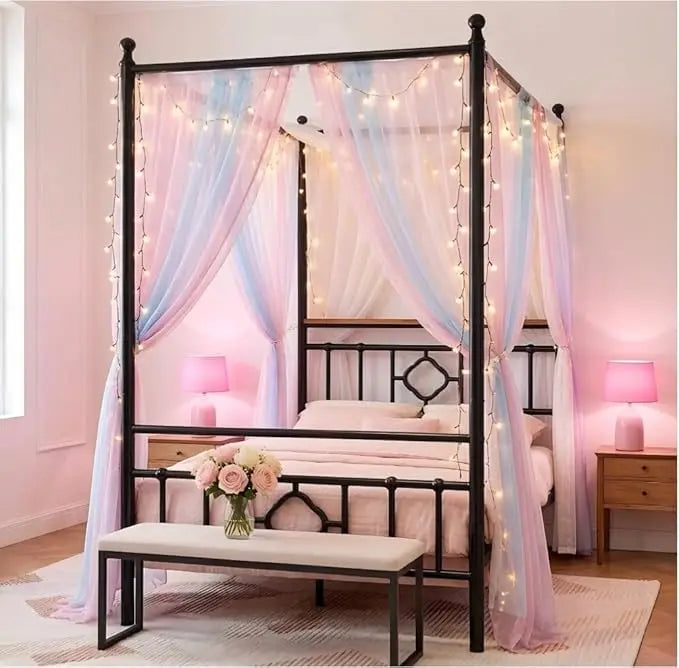 XIAOLANG Bed Frame With Storage Headboard And Under Bed Storage