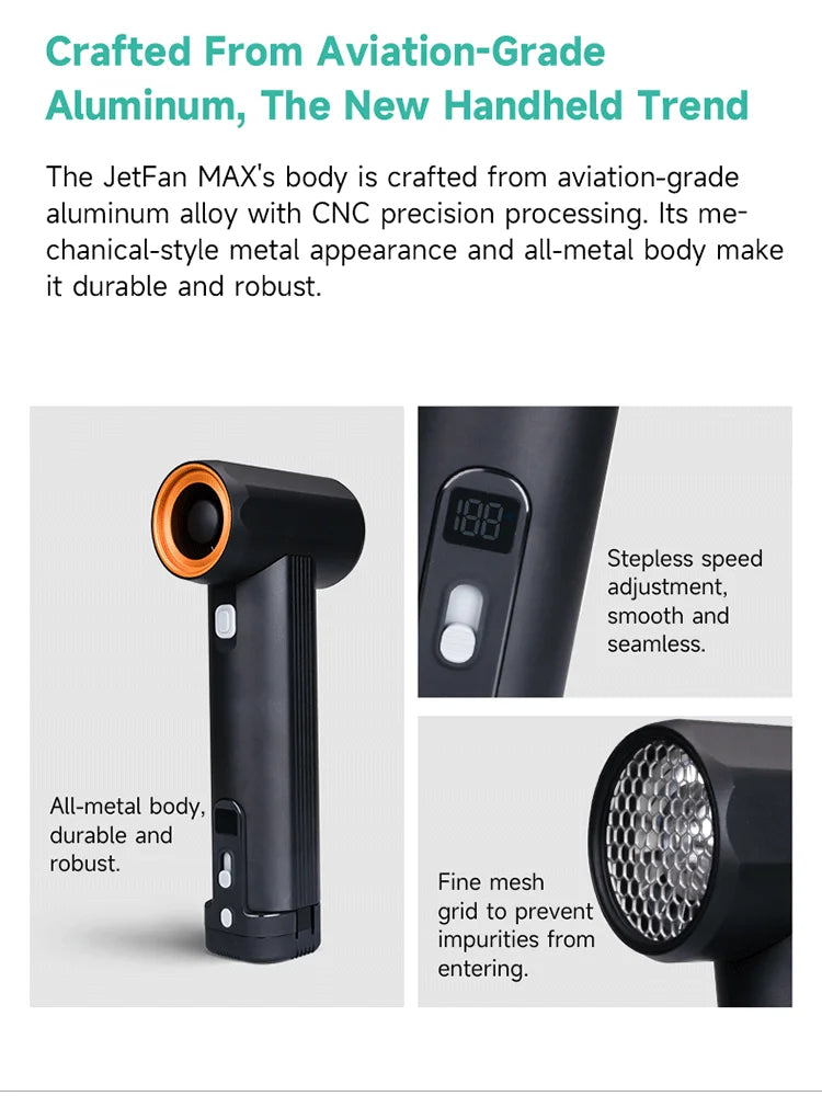 FeiyuTech JetFan Max Handheld Turbo Wind Blower For Powerful Air
