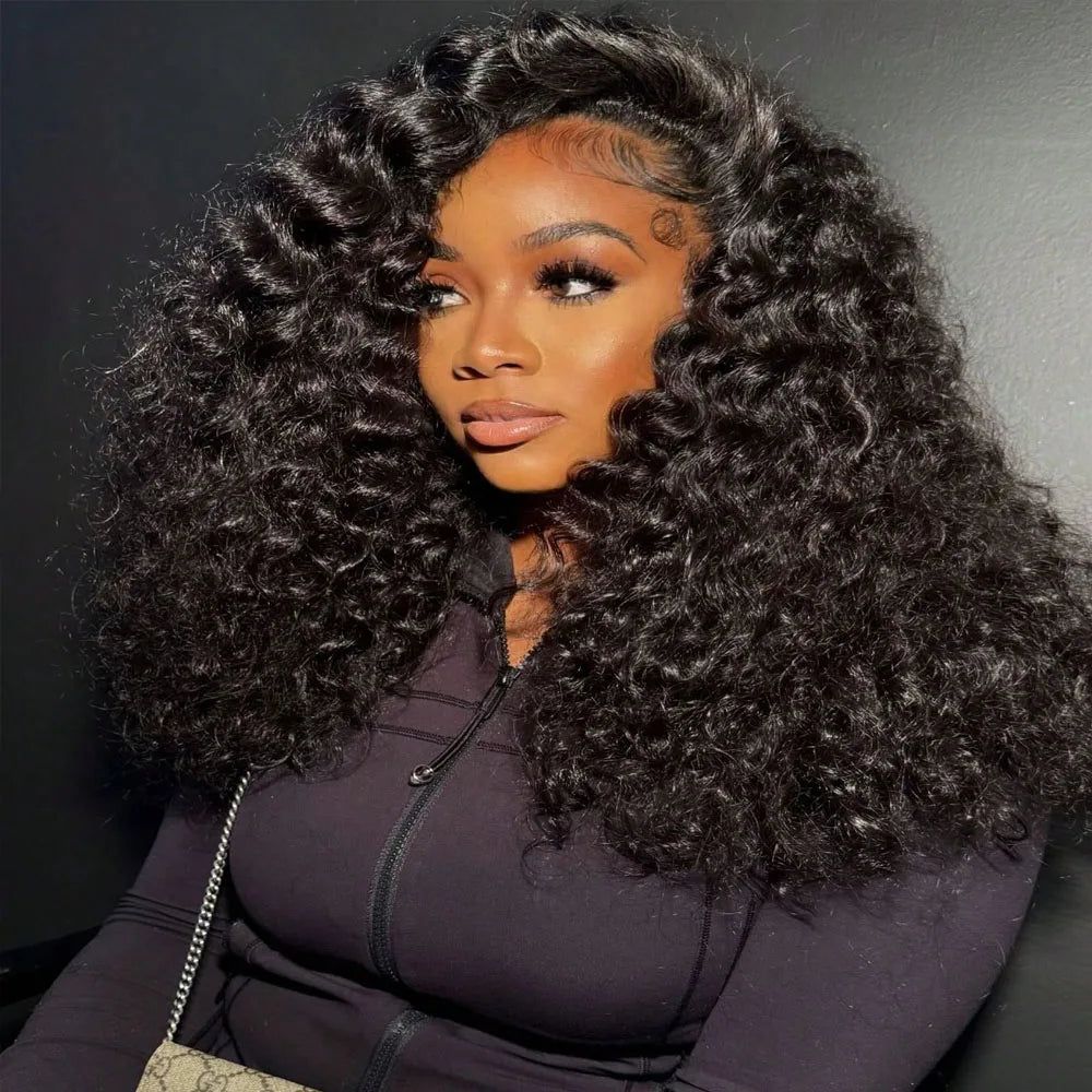 UVEOUS Deep Wave Lace Front Premium Remy Human Hair Wig