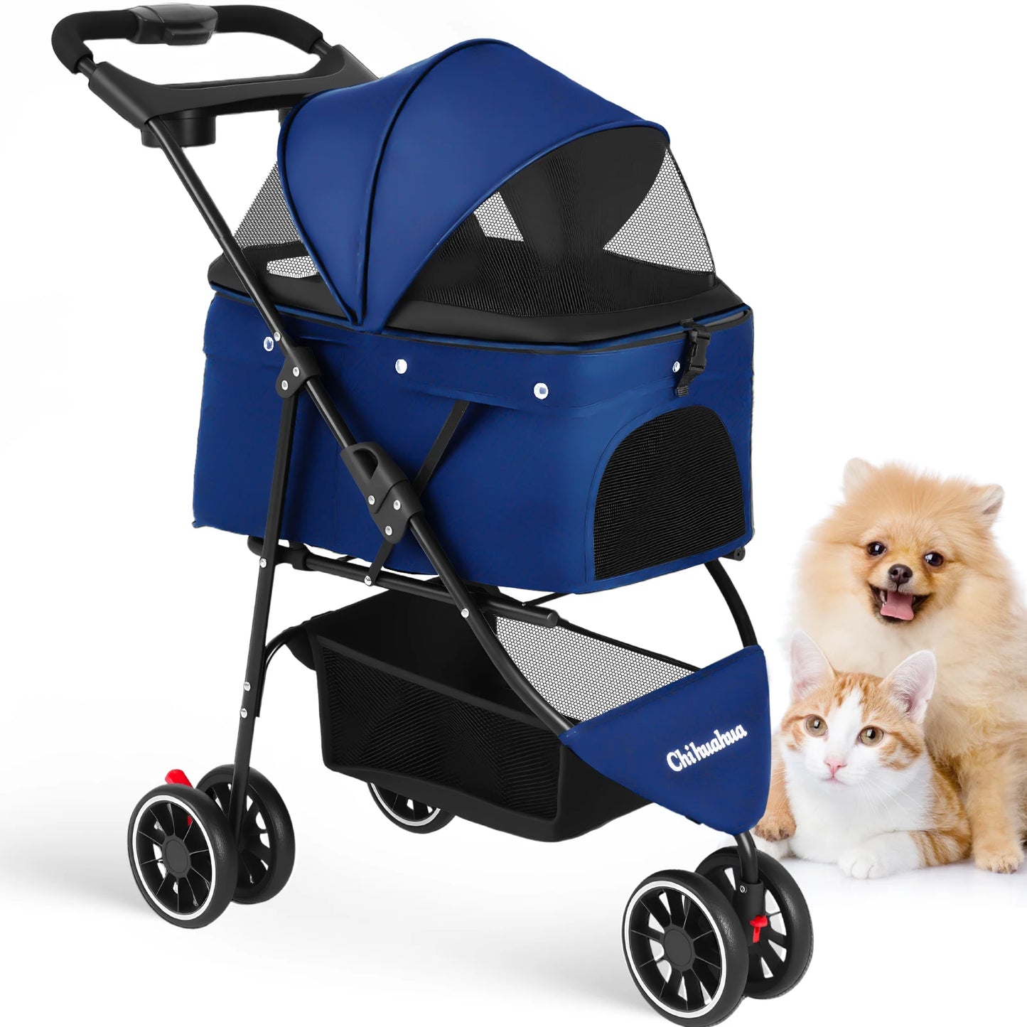 CHIHUAHUA 3 in 1 Pet Stroller With Removable Carrier