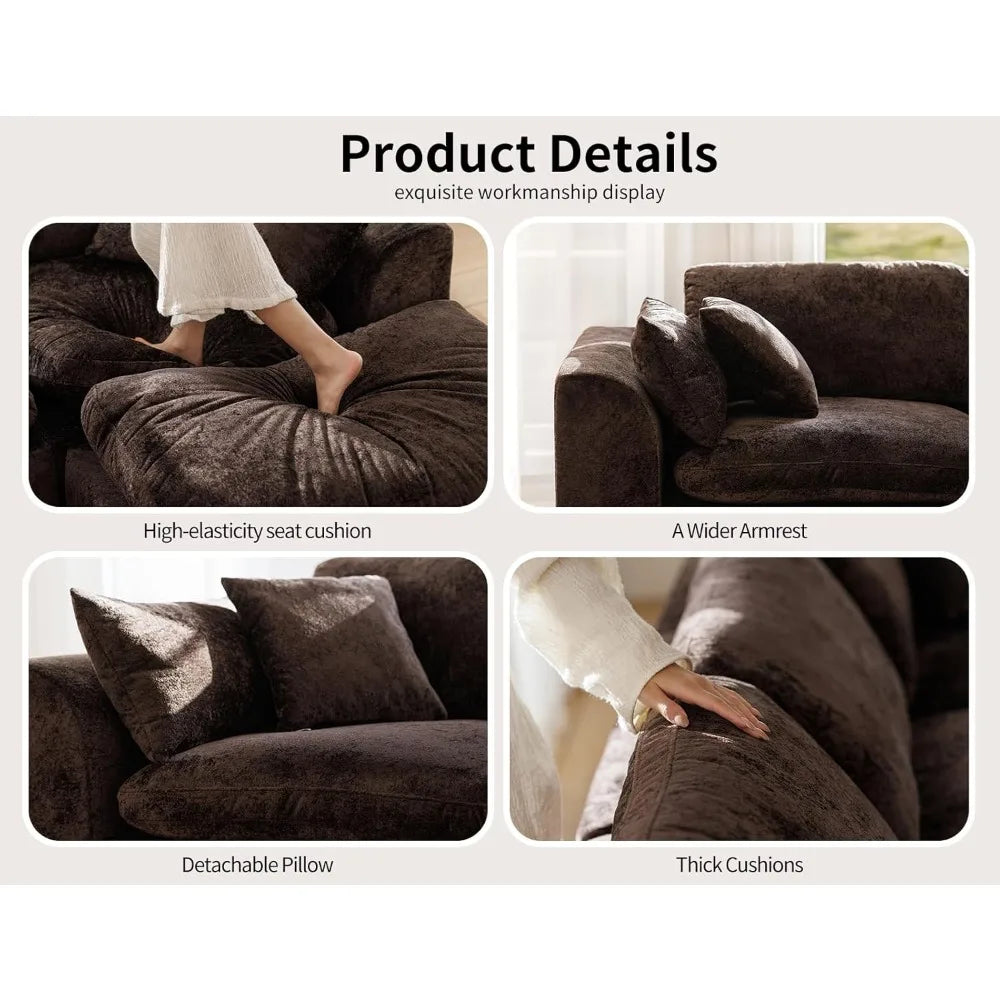 Guangbai Modern Cloud Modular Sectional Sofa For Living Room
