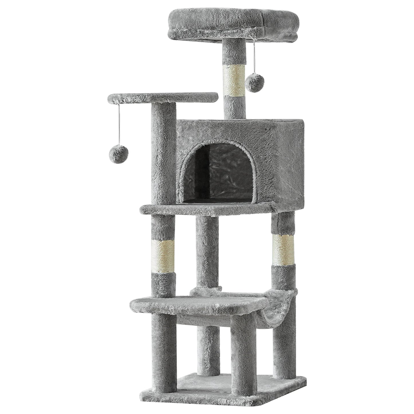 JHK Cat Tree Tower for MultiCat Homes with Sisal Posts