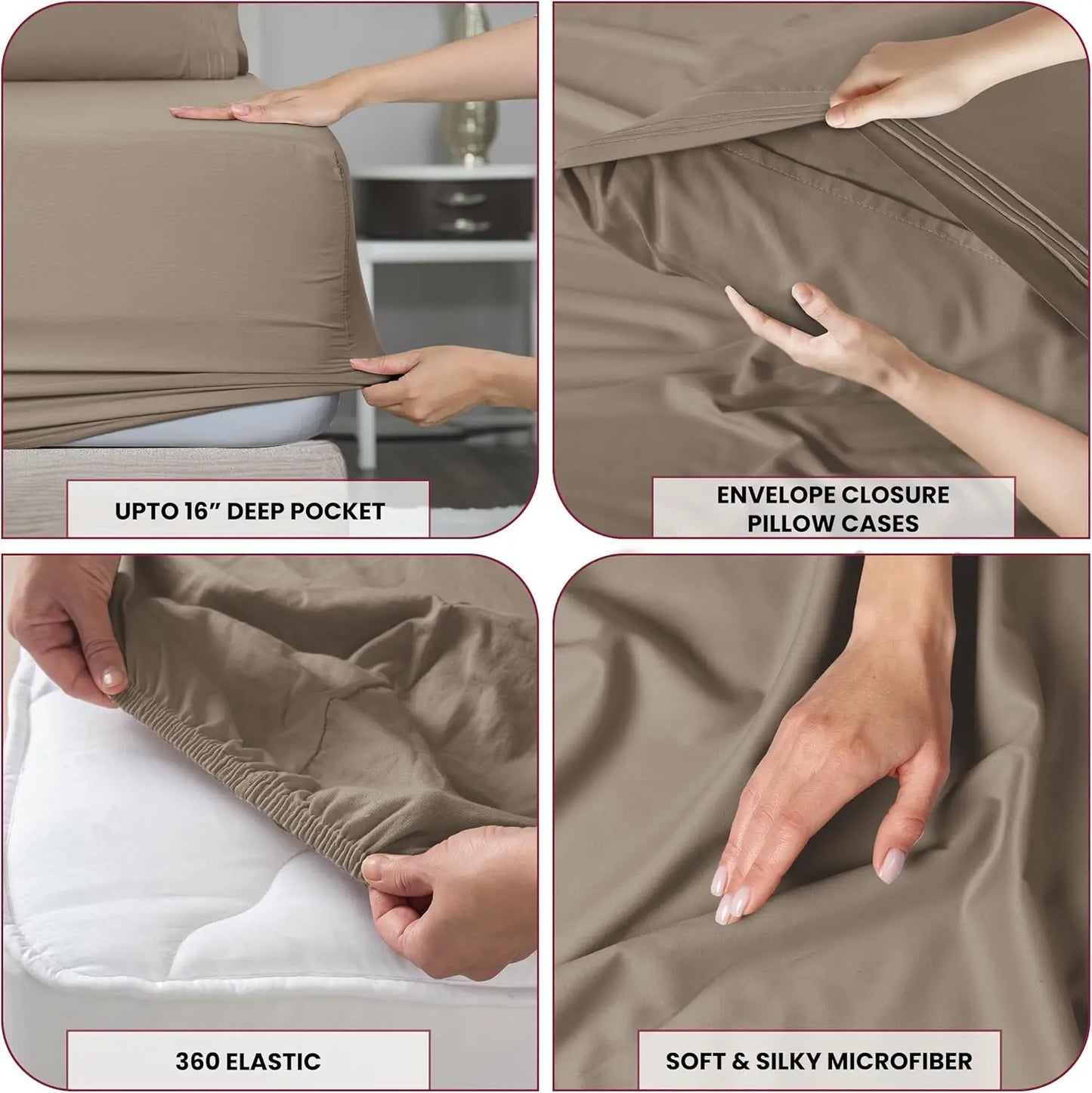 LUX Décor Sheet Set by LDC Ultra Soft Microfiber Bedding