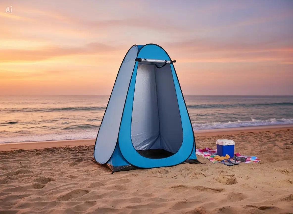 Pop Up Privacy Shower Tent Two Person Portable Instant Setup Enclosure
