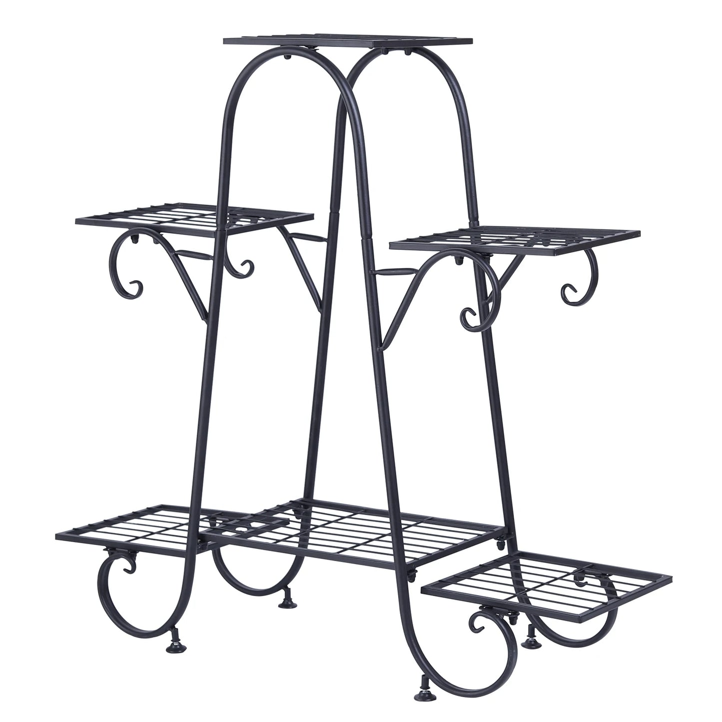 BINGOPAW 6-Tier Indoor Outdoor Plant Stand Metal Rack