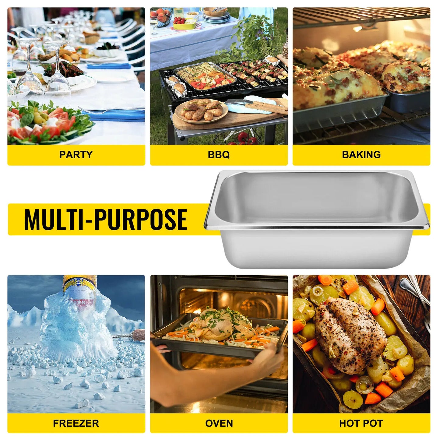 Succebuy Buffet Chafing Dishes With Gastronorm Pans Stainless Steel