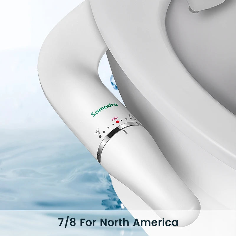 SAMODRA Ultra Slim Bidet Toilet Seat Attachment With Adjustable Water Pressure