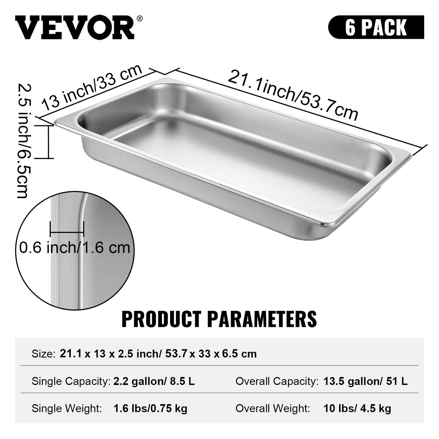 Succebuy Buffet Chafing Dishes With Gastronorm Pans Stainless Steel