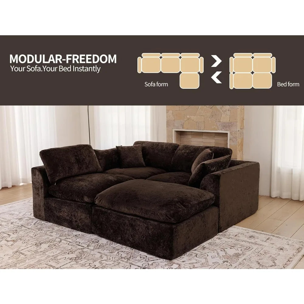 Guangbai Modern Cloud Modular Sectional Sofa For Living Room