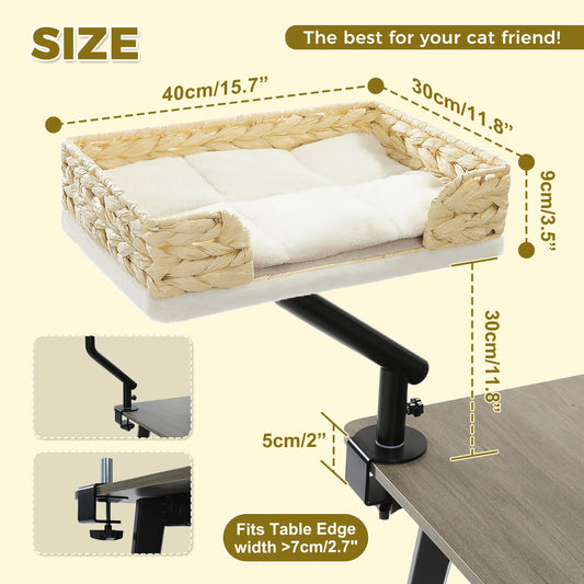 PAWZ Road Cat Desk Bed 360 Rotatable Stand Cozy Hammock