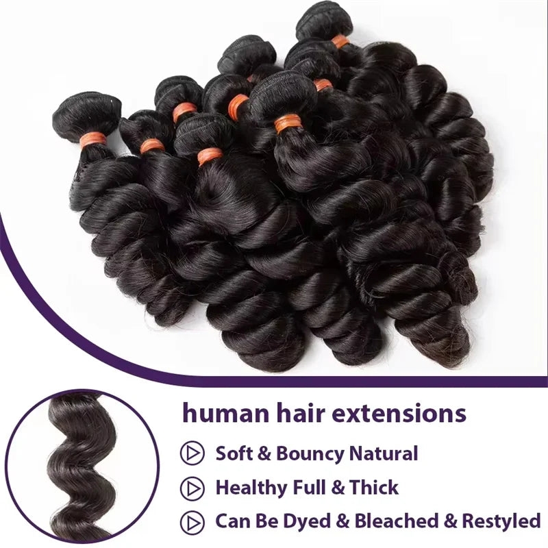 LafinoBundles Deep Wave Remy Brazilian Human Hair Bundles