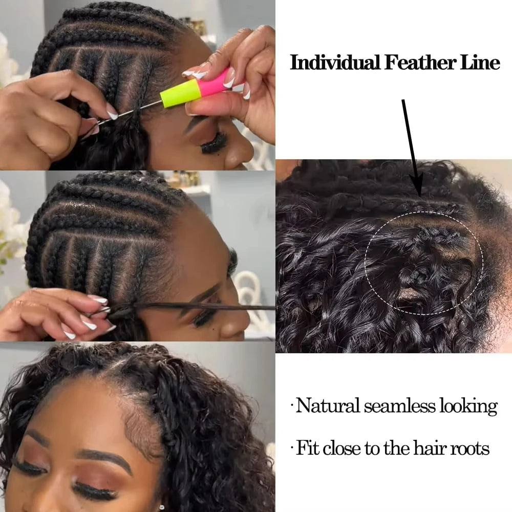 Botisi Brazilian Curly Knotless Crochet Hair Extensions