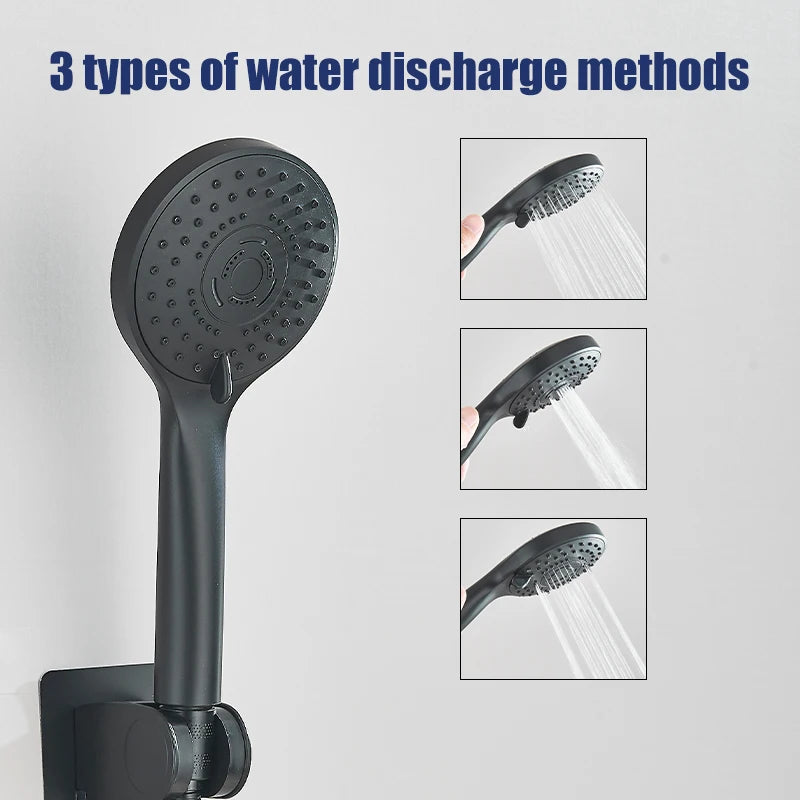 Dfrkjhre Concealed Shower Set With Rainfall Head And Long Hose