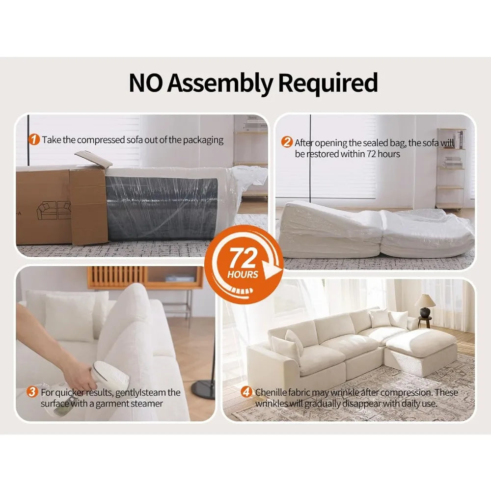 Guangbai Modern Cloud Modular Sectional Sofa For Living Room