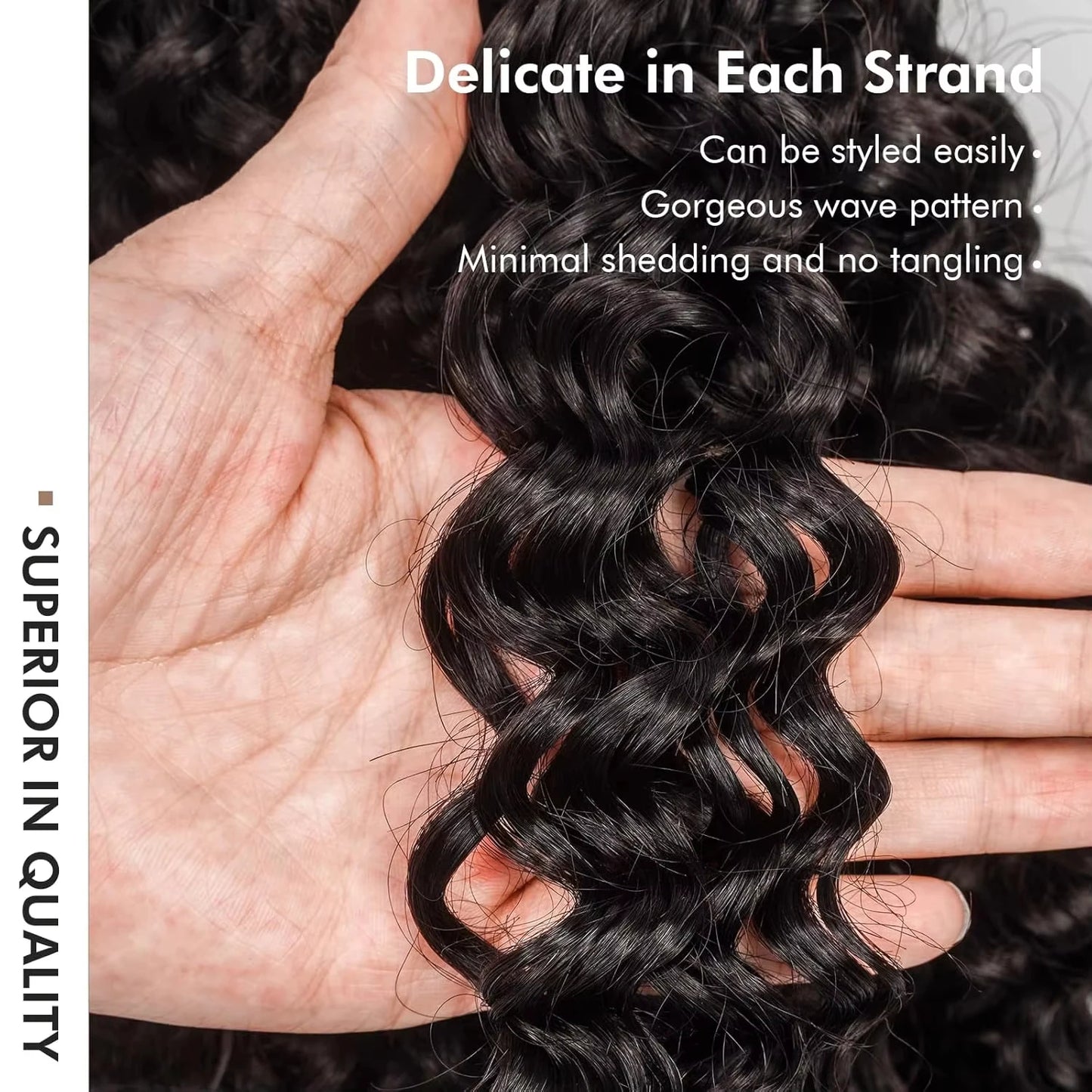 Botisi Brazilian Curly Knotless Crochet Hair Extensions