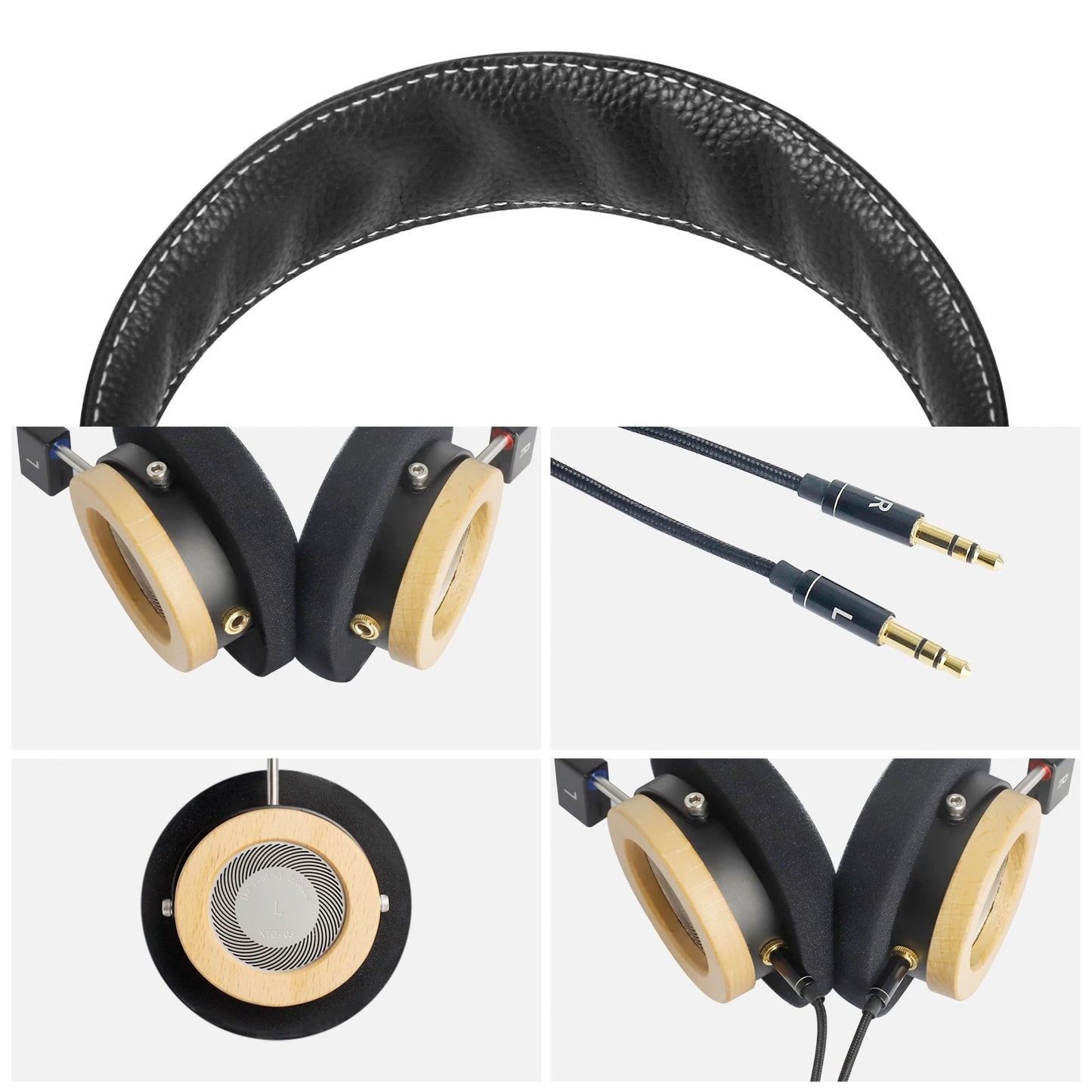 Okcsc WTD-3 Maple Wooden On-Ear Headphones With 40mm Drivers