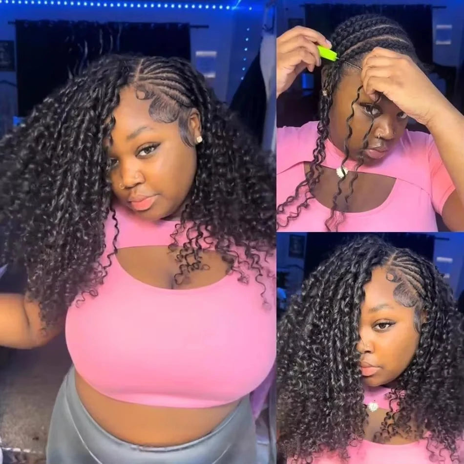 Botisi Brazilian Curly Knotless Crochet Hair Extensions