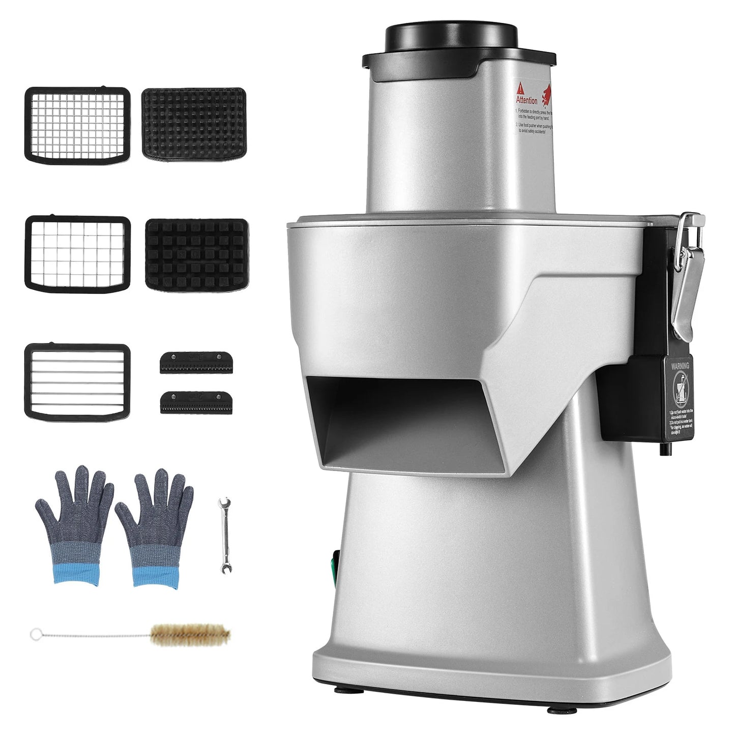 SucceBuy 4-in-1 Electric Vegetable Slicer And Chopper