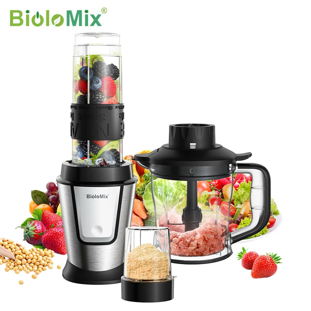Biolomix 3 In 1 Multifunctional Food Processor 700W Portable