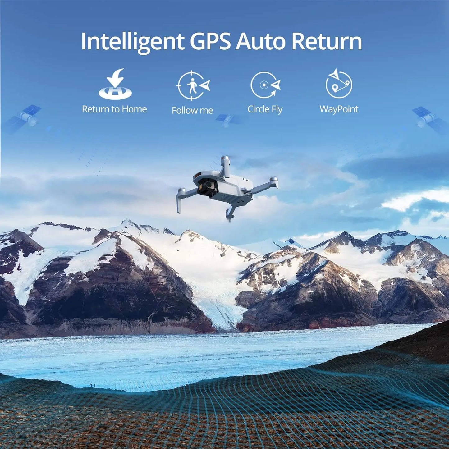 Potensic GPS Drone With Auto Return 4K Camera And Waypoint