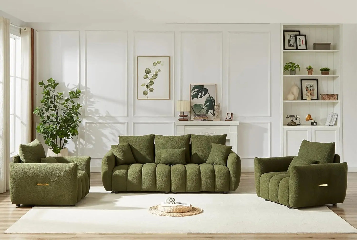 Teddy Sofa Set Of Three Cloud Boucle Modern Living Room