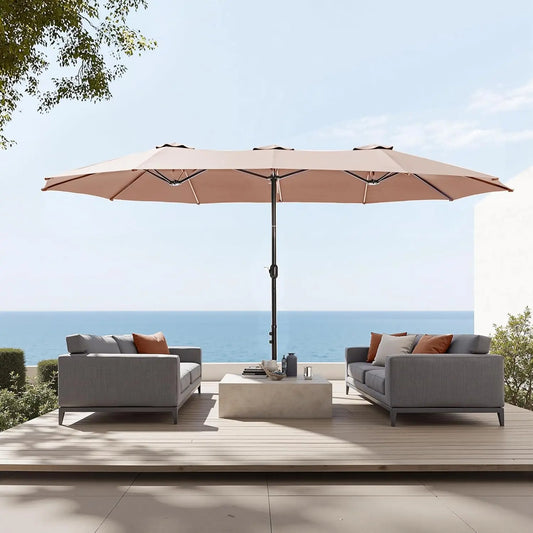 HUANZHUANG Patio Umbrella With Base Included Heavy Duty Market