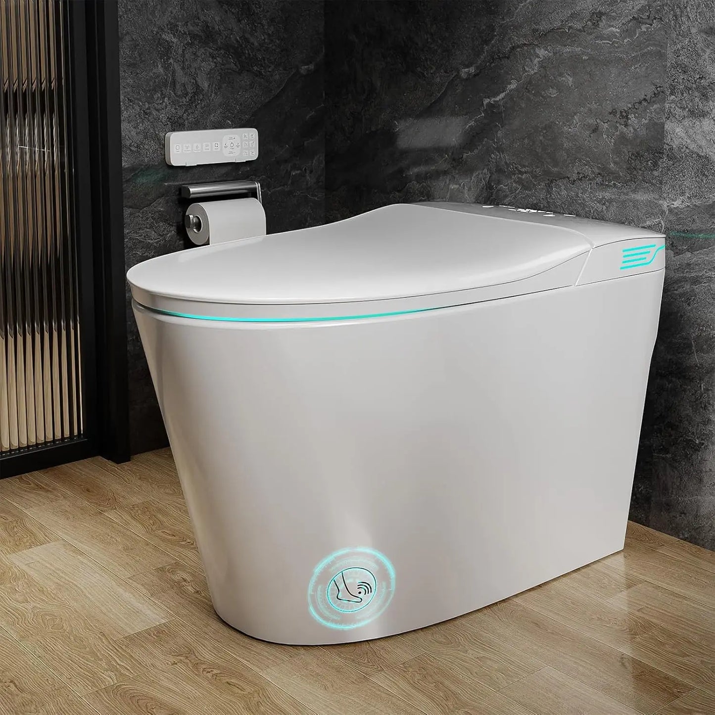 Elongated Tankless Smart Toilet With Bidet And Automatic Flush