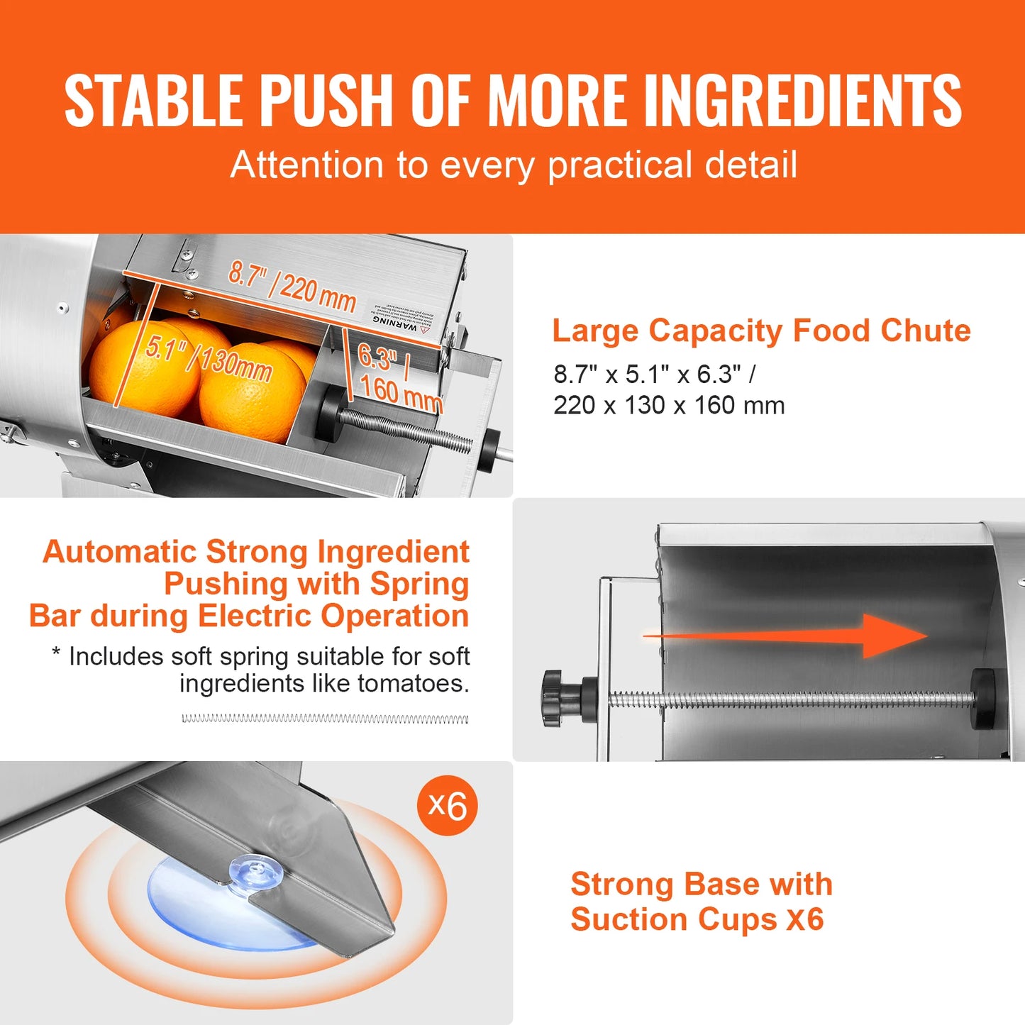 VEVOR Electric Vegetable Slicer With Adjustable Thickness