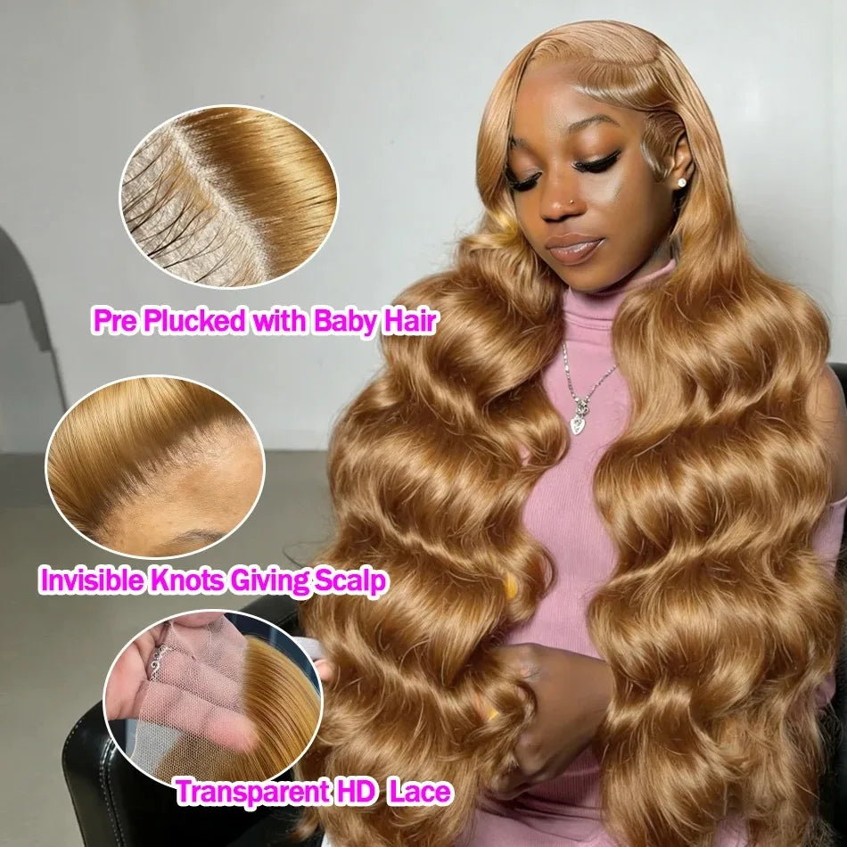 Smilegirl Body Wave Lace Front Wig Remy Human Hair