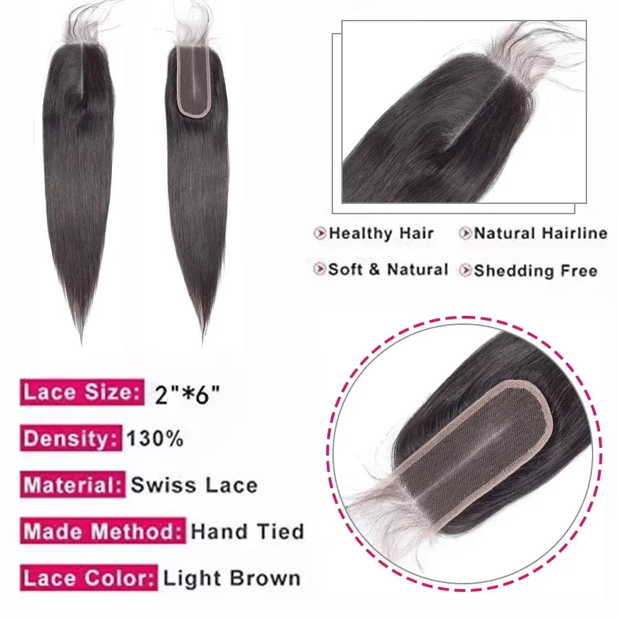 Alianna HD Lace Closure Remy Brazilian Hair For Women