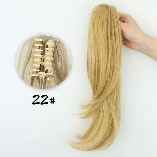 AZQUEEN Synthetic Claw Clip Ponytail Hair Extension Wavy Heat Resistant