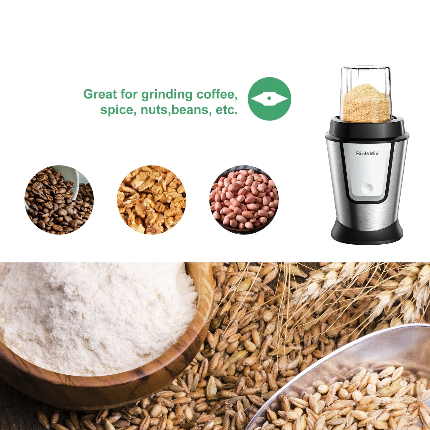 Biolomix 3 In 1 Multifunctional Food Processor 700W Portable
