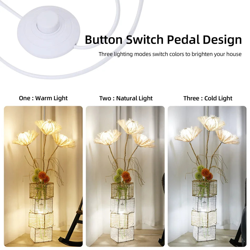 Modern Decorative Floor Lamp LED Rattan Tree Lantern