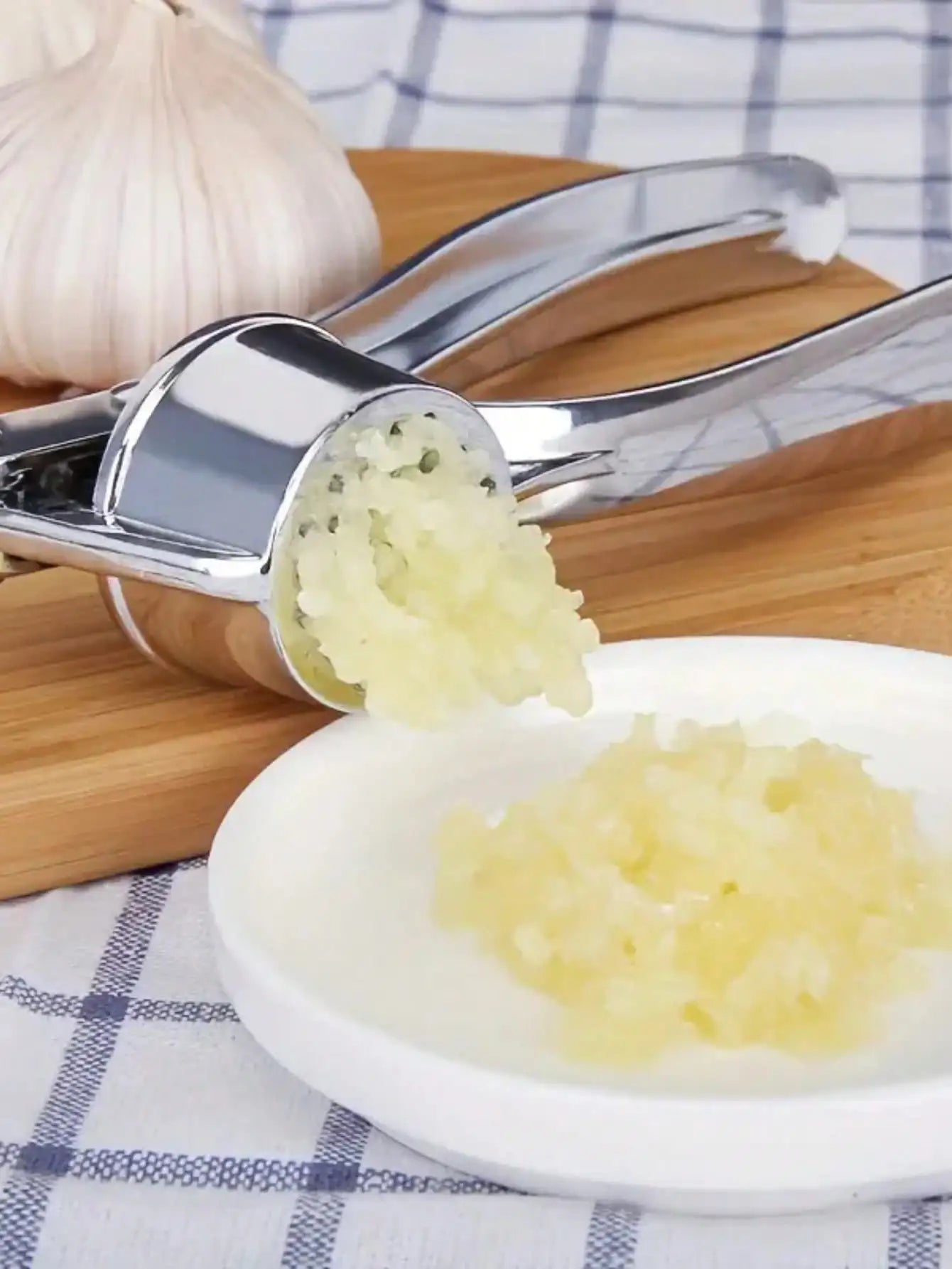 Garlic Press And Ginger Mincer Kitchen Gadget Eco Friendly