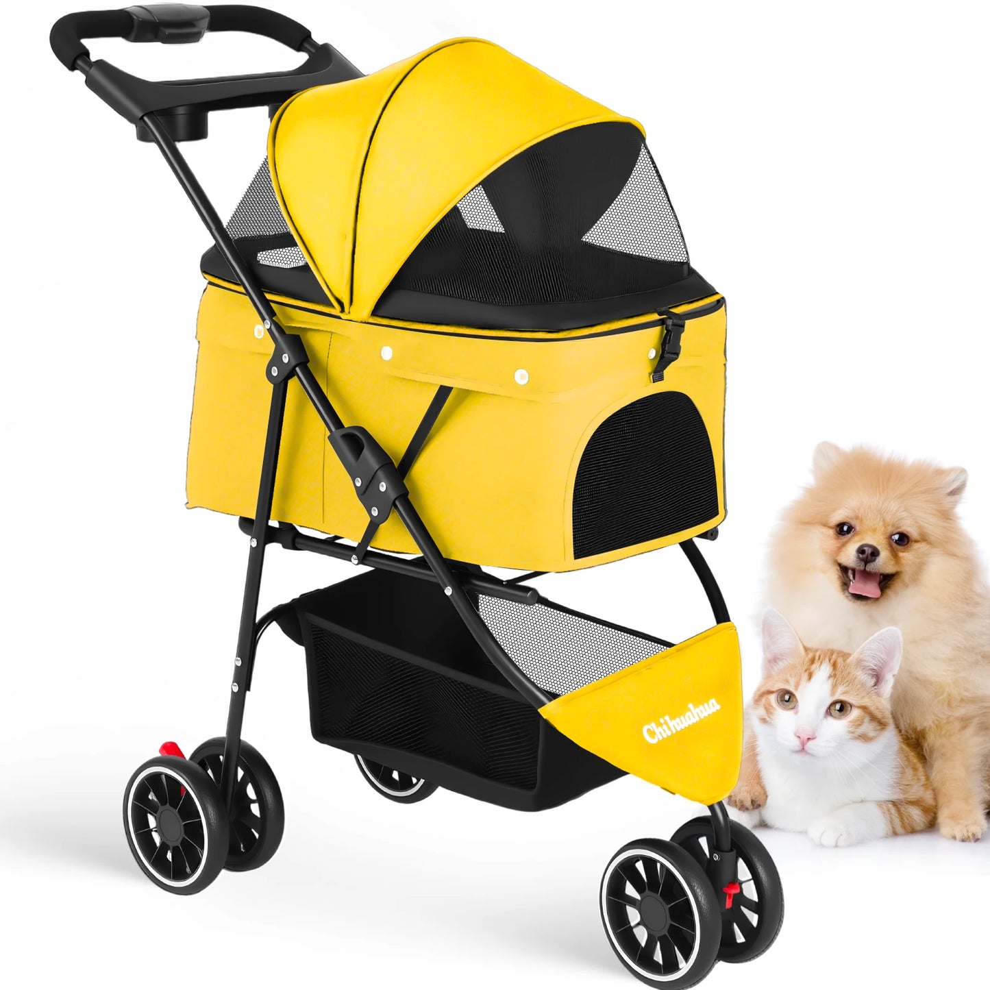 CHIHUAHUA 3 in 1 Pet Stroller With Removable Carrier