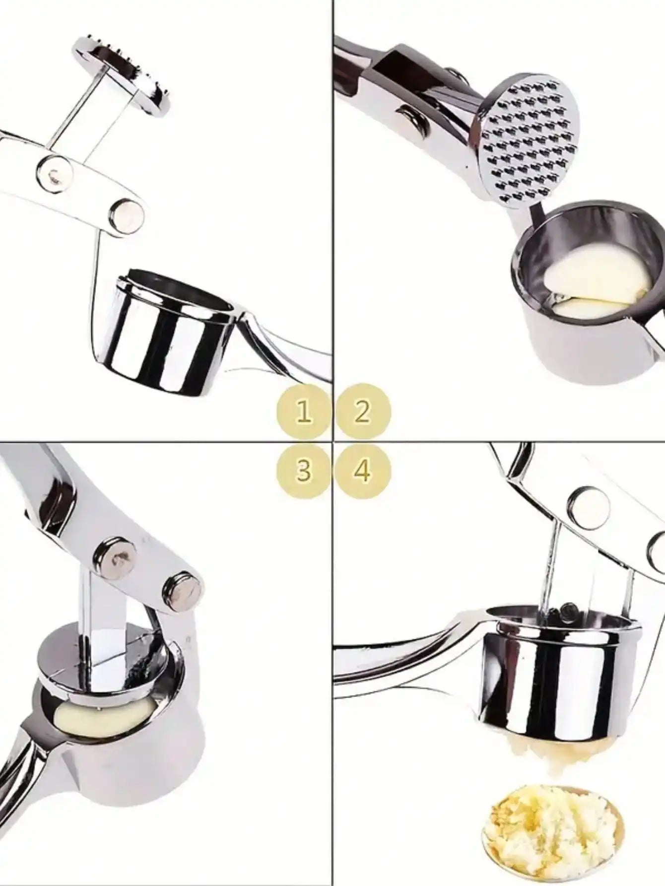 Garlic Press And Ginger Mincer Kitchen Gadget Eco Friendly
