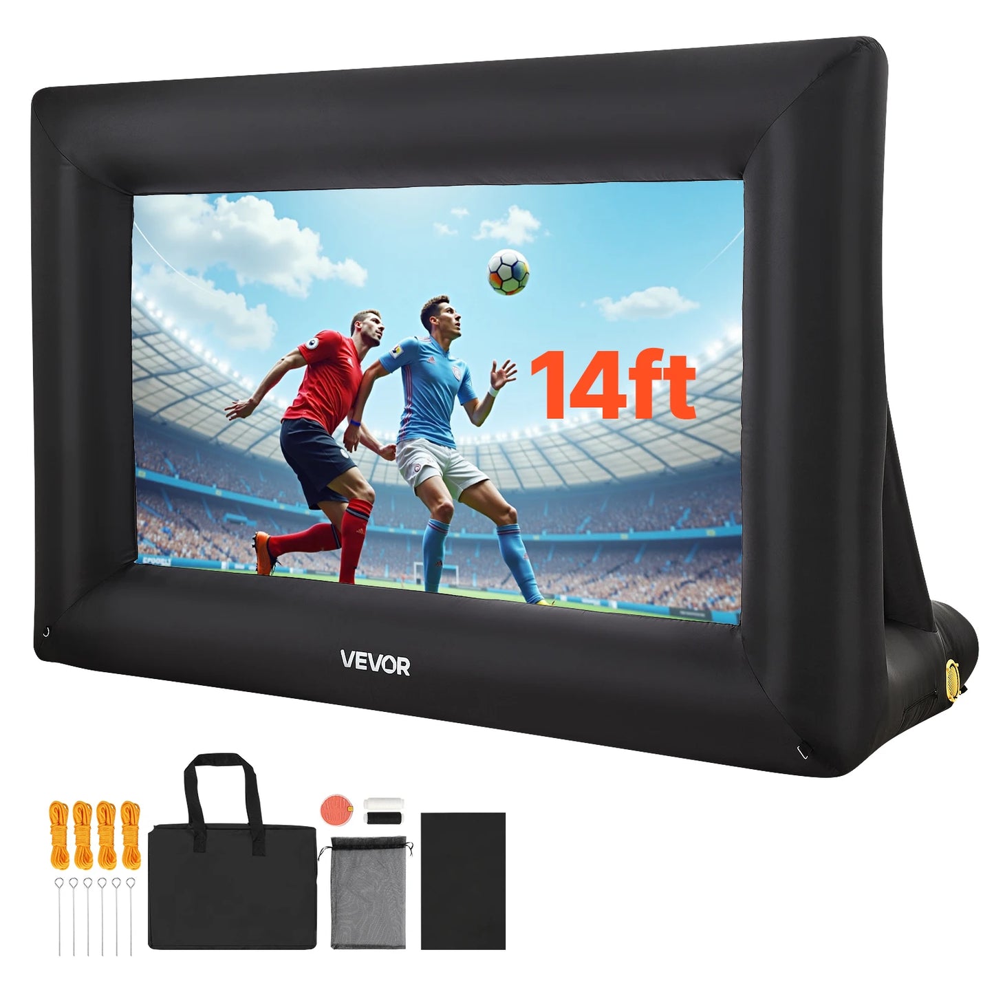 SucceBuy Inflatable Projector Screen With 120W Air Blower For Outdoor Theater