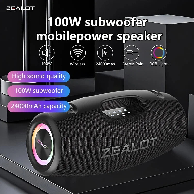 Zealot S78 100W Wireless Speakers With DSP And Dual Pairing
