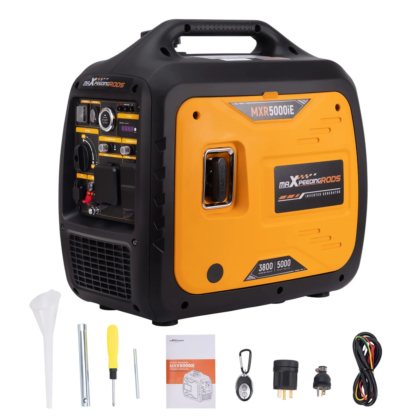 Quiet Generator 5000W Peak Power Electric Remote Start  For camping RV