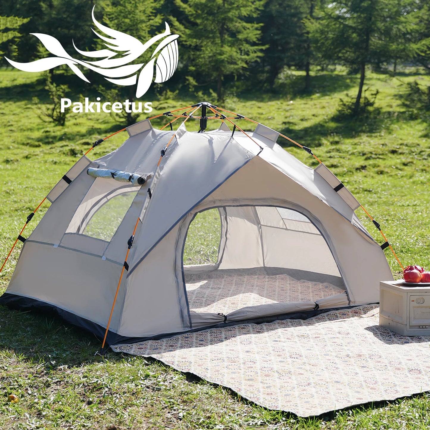 Pakicetus Small Auto Tent Quick 60 Second Setup Sunshade All Weather Portable