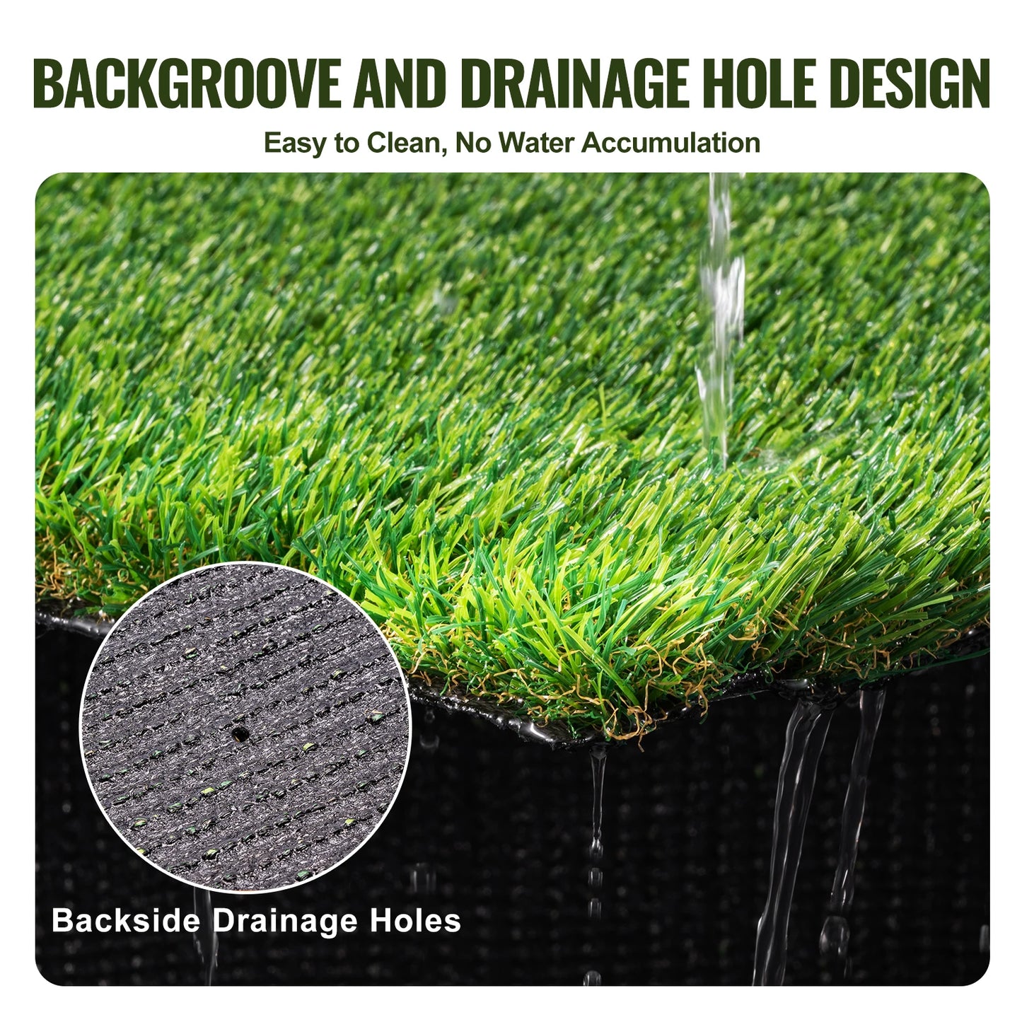 NONECN Artificial Grass Rug Outdoor Turf Mat Easy to Clean