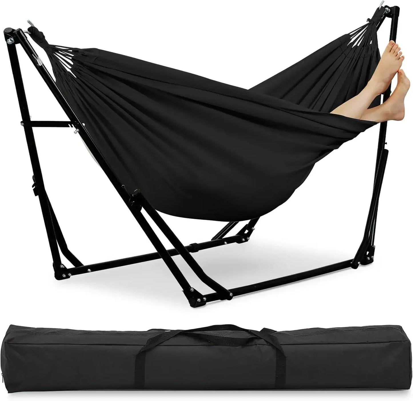 2 In 1 Hammock With Stand Multifunction Outdoor Swing Chair Portable Heavy Duty