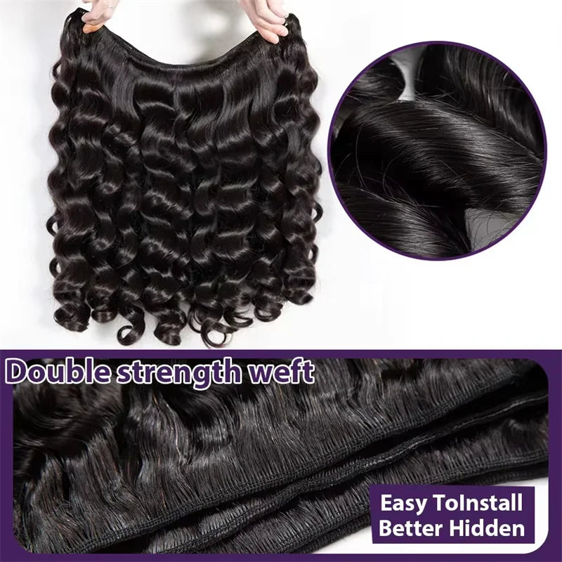 LafinoBundles Deep Wave Remy Brazilian Human Hair Bundles
