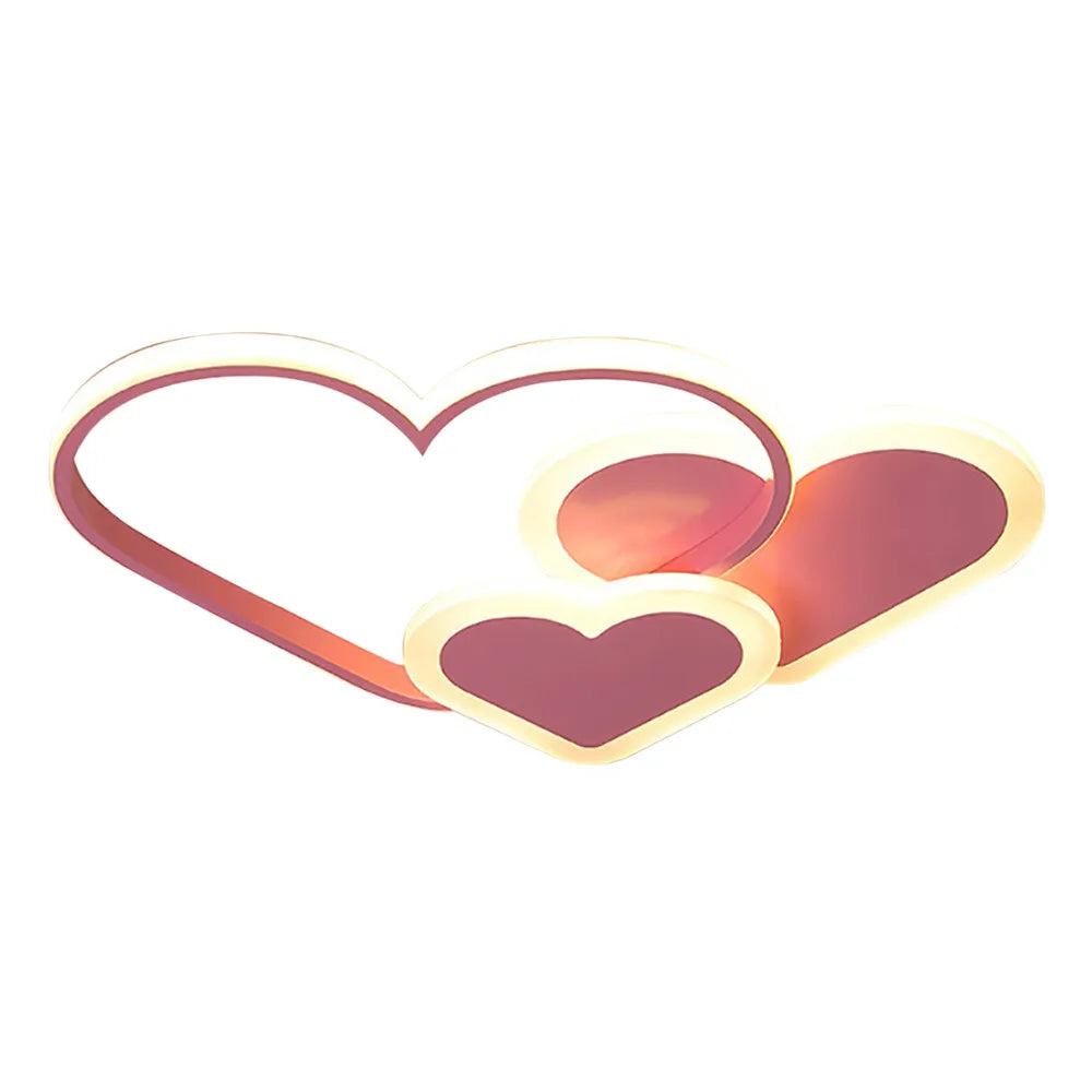 Heart Shaped LED Ceiling Lamp With Remote Control 36W