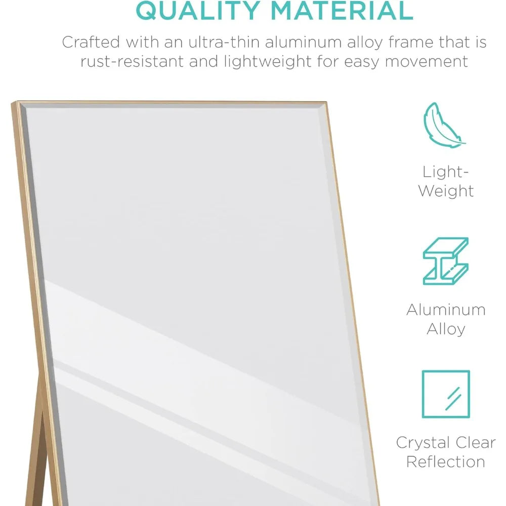 Rectangular Full Length Mirror for Bedroom and Living Room