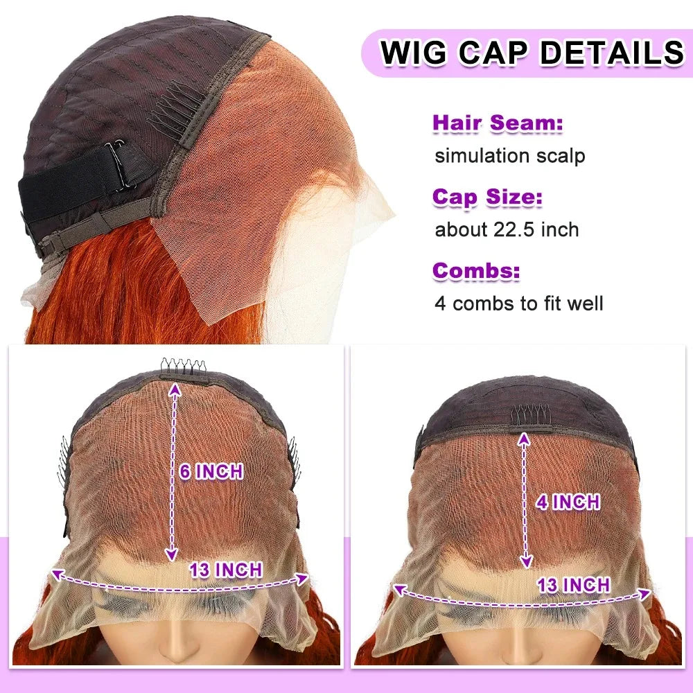 UVEOUS Remy Human Hair Deep Wave Lace Front Bob Wig