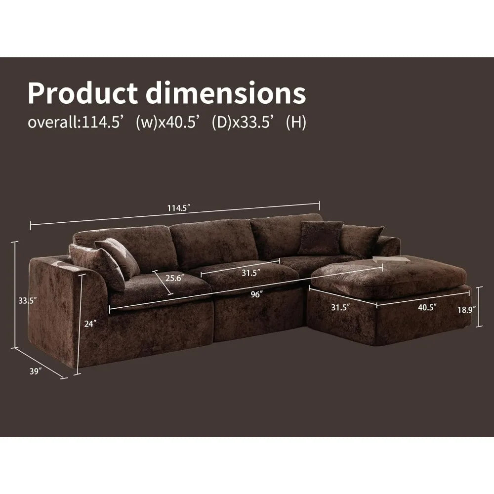 Guangbai Modern Cloud Modular Sectional Sofa For Living Room